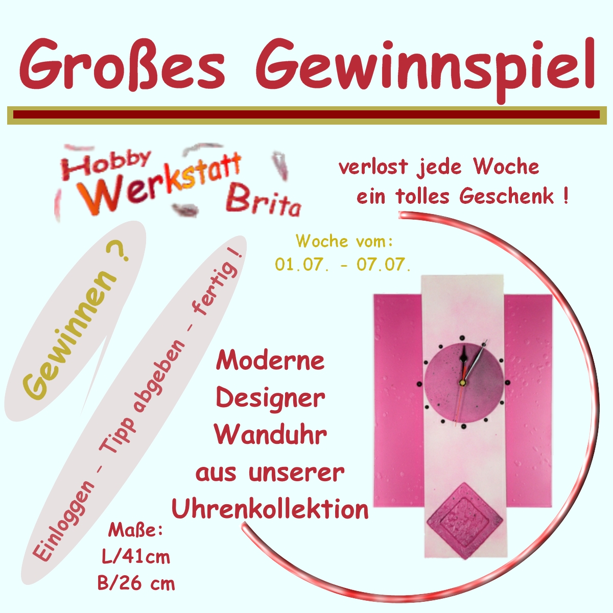 Gewinnspiel groß